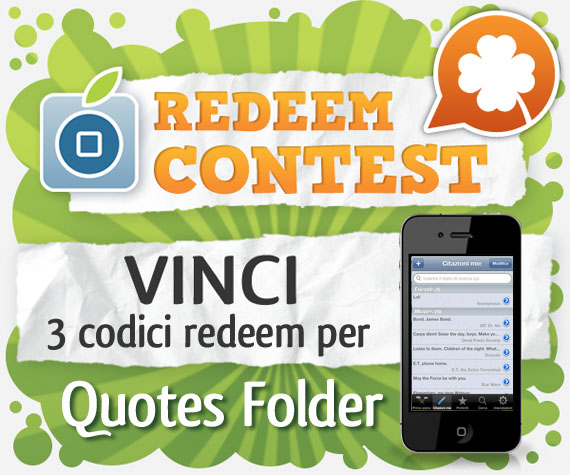 CONTEST: vinci 3 codici redeem per Quotes Folder [VINCITORI]