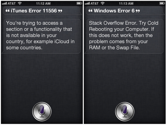 Errore durante il ripristino con iTunes? Chiedi a Siri come risolvere con “Error-O-Pedia for Siri” – Cydia