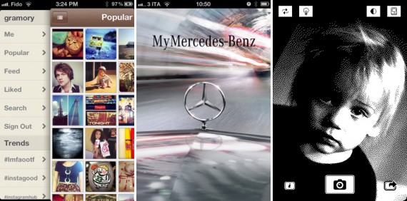 iPhoneItalia Quick Review: 1-bit camera, Gramory e MyMercedes-Benz