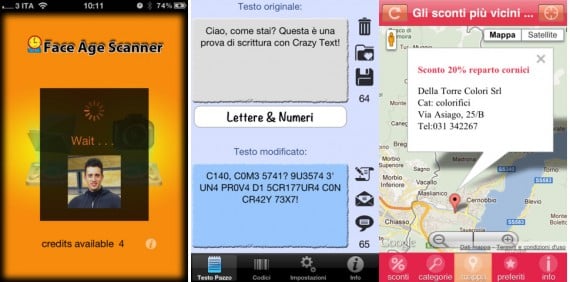 iPhoneItalia Quick Review: T-Sconto, Crazy Text e Face Age Scanner