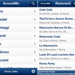 AroundMe si aggiorna con una nuova interfaccia per iOS 5