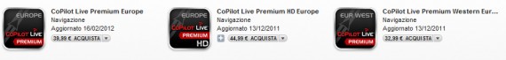 CoPilot Live Premium Europa, Europa Occidentale e Europa HD in sconto su App Store