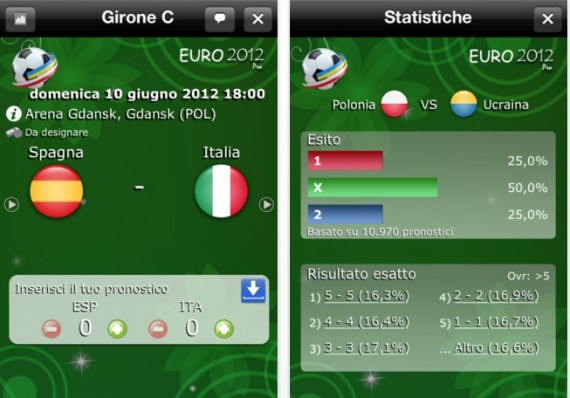 Segui gli europei di calcio con l’app Euro2012