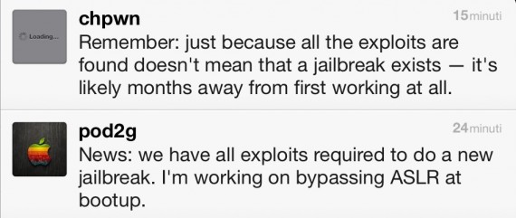 Pod2G: tutto pronto per il jailbreak untethered di iOS 5.1, ma Chpwn frena gli entusiasmi: ci sarà ancora da attendere