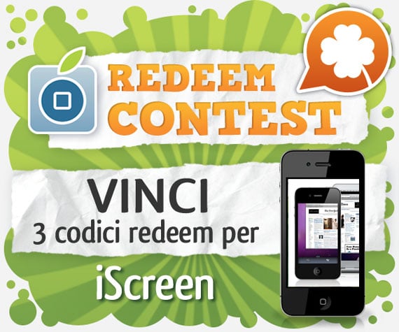 CONTEST: vinci 3 codici redeem per iScreen [VINCITORI]