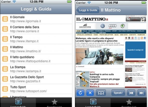 iPhoneItalia prova “Leggi con le orecchie”, l’app che legge il testo delle news su iPhone