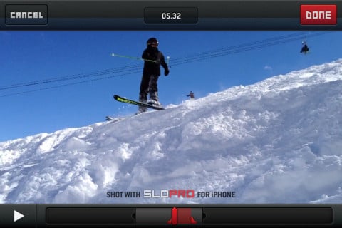 SloPro, app per registrare video in slow motion a 60fps con iPhone 4S