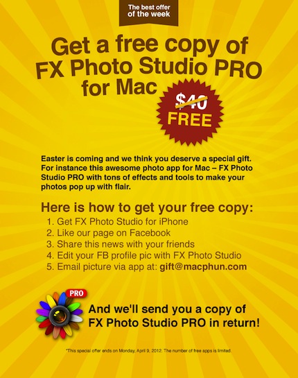 Contest MacPhun: vinci FX Photo Studio PRO per Mac in semplici passaggi