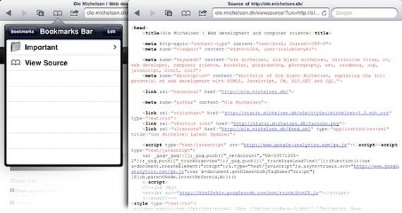 Come visualizzare il codice sorgente di una pagina web su Mobile Safari – Cydia