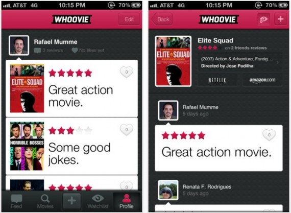 Whoovie: il social network per commentare i film