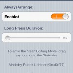 AlwaysArrange, modifica in qualsiasi momento la posizione delle icone delle app – Cydia