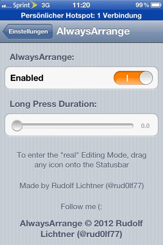 AlwaysArrange, modifica in qualsiasi momento la posizione delle icone delle app – Cydia