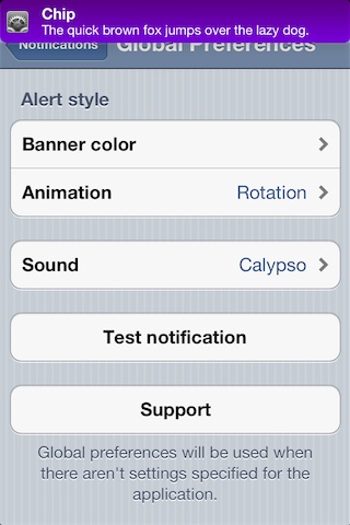 Chip, un completo tweak per personalizzare le notifiche di iOS 5 – Anteprima Cydia
