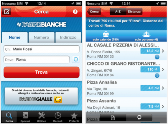 Arriva su App Store PagineBianche 2.0 per iPhone