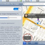 Coordinates for Maps, visualizza le coordinate in Mappe – Cydia