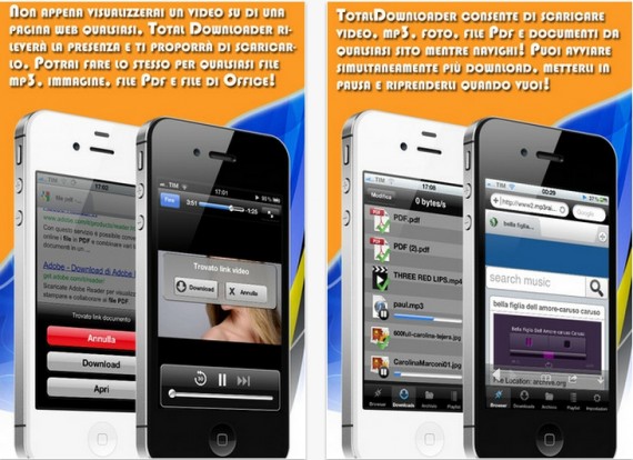 Total Downloader: scarica video, audio, foto e documenti direttamente sul tuo iPhone