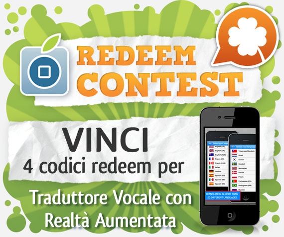 CONTEST: vinci 3 codici redeem per Traduttore Vocale con Realtà Aumentata [VINCITORI]