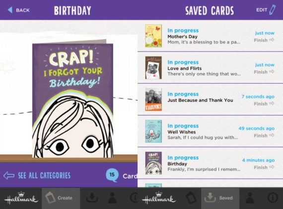 Hallmark Go Cards, un’alternativa all’app ufficiale Cards di Apple