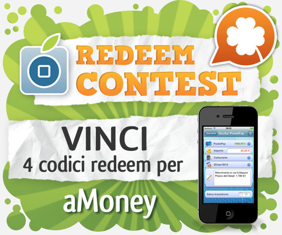 CONTEST: vinci 4 codici redeem per aMoney [VINCITORI]