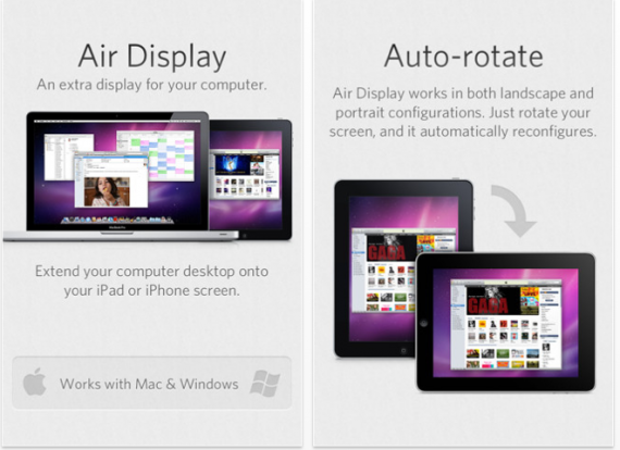 Nuova versione di Air Display, l’app che trasforma l’iPhone in un secondo monitor