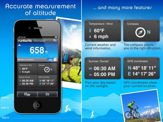 Runtastic Altimeter Pro: una nuova app per chi ama andare in montagna