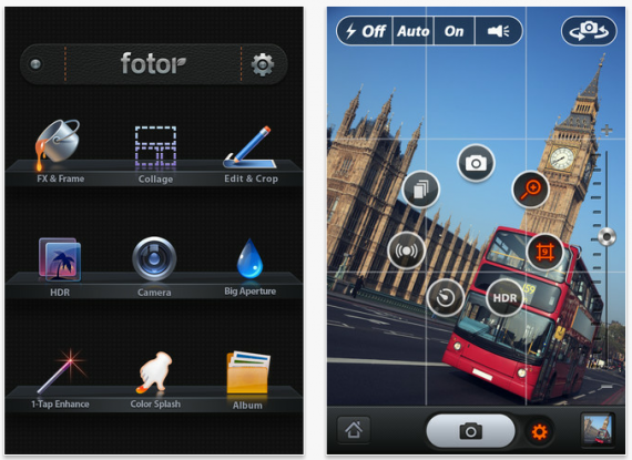 Fotor – CameraBag, un’app per gli amanti del photo editing