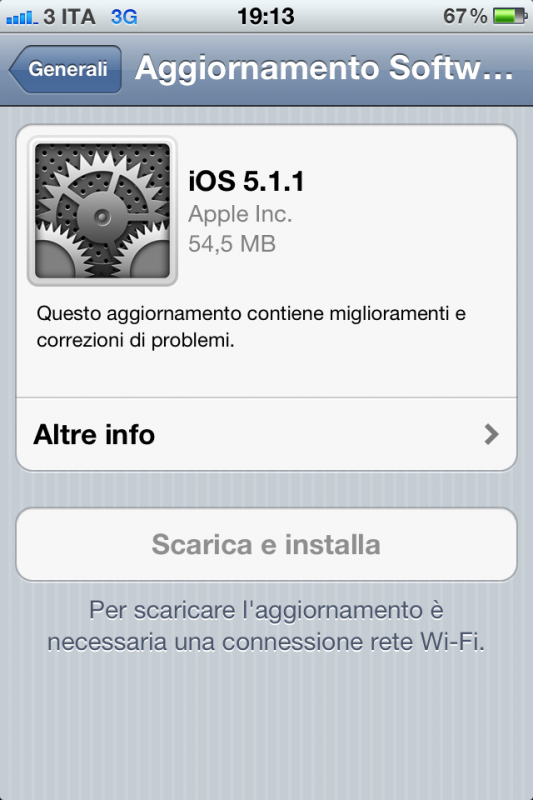 Apple rilascia iOS 5.1.1 – Link diretti!