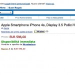 Su Amazon.it iPhone 4S da 16GB con sconto del 10%