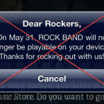 EA Mobile: “Ci scusiamo per l’errore”, Rock Band non sarà eliminato da App Store