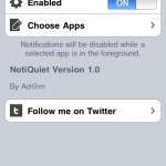 Con NotiQuiet “zittisci” le notifiche push quando usi determinate applicazioni – Cydia