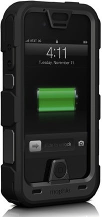 Mophie Juice Pack Pro, una custodia impermeabile e con batteria incorporata per iPhone 4 e 4S