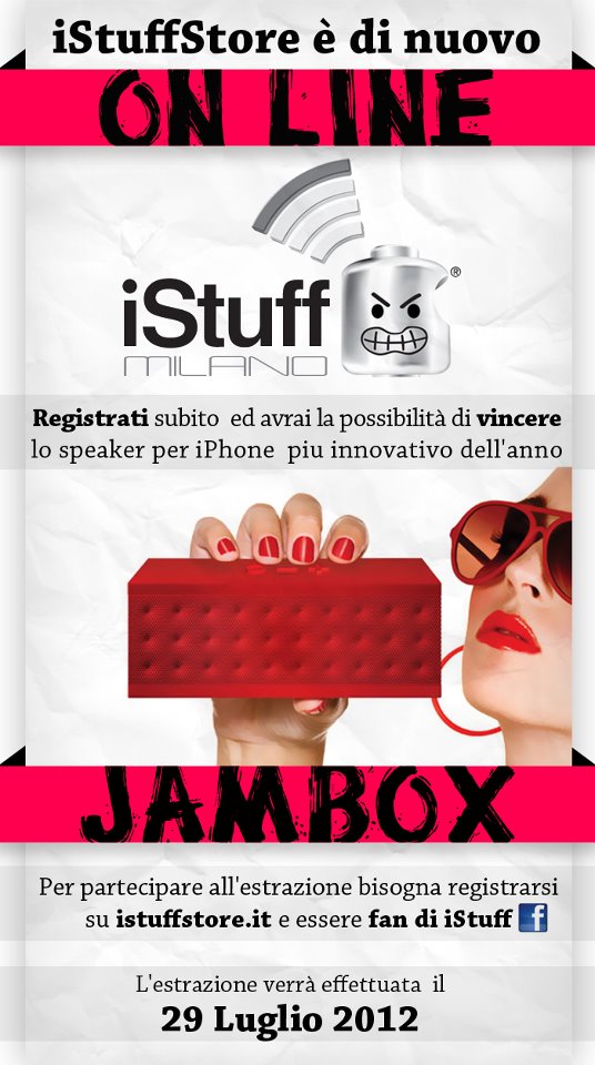Contest iStuff, partecipa e vinci lo speaker Jambox