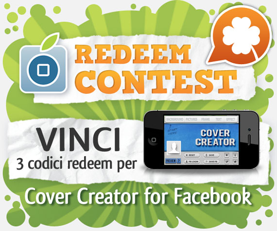 CONTEST: vinci 3 codici redeem per Cover Creator for Facebook [VINCITORI]