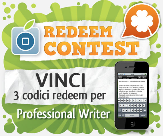 CONTEST: vinci 3 codici redeem per Professional Writer [VINCITORI]