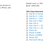 Apple rilascia la prima beta di iOS 6 – Ecco i link diretti per il download!