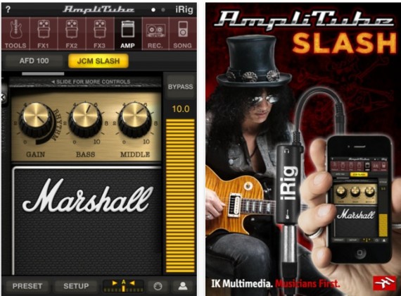 AmpliTube Slash, gli effetti del noto chitarrista sul tuo strumento grazie all’iPhone