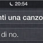 Anche Siri l’italiana sa cantare