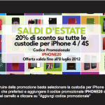 Proporta sconta del 20% tutte le custodie per iPhone 4 e 4S