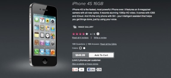 Anche Virgin Mobile vende l’iPhone 4S negli USA
