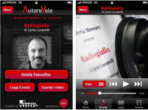 Disponibile su App Store “AutoreVole – Audiodrammi in teatro” curata da Fonderia Mercury