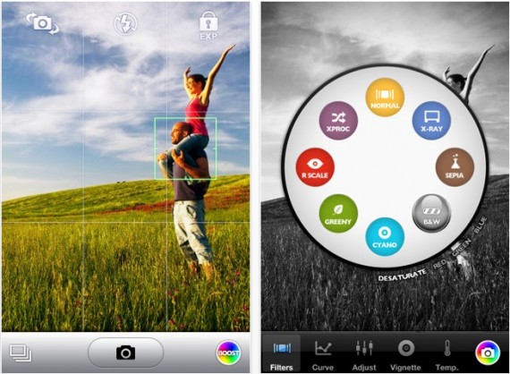 “Booster!”, l’app che cambia i filtri fotografici prima di scattare una foto