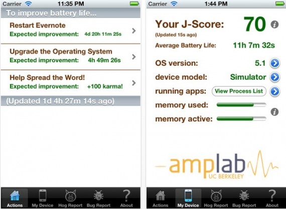 Carat, la migliore app per monitorare la durata della batteria su iPhone