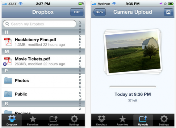 Dropbox per iOS si aggiorna con il supporto al caricamento automatico di foto e video