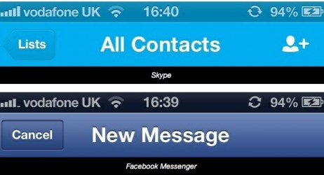 Ecco come la status bar di iOS 6 cambia colore in relazione all’app avviata