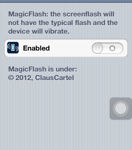 MagicFlash, il tweak che sostituisce al flash dello schermo la vibrazione per l’acquisizione degli screenshot – Cydia