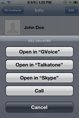MultiDialer, utilizza app diverse da “Telefono” per fare chiamate su iPhone – Cydia