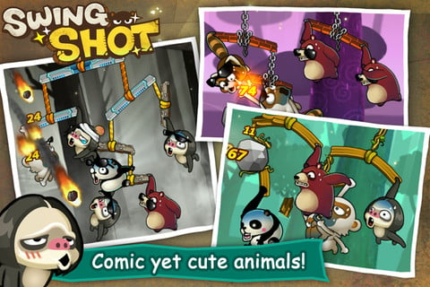 Swing Shot, colpite ed abbattete gli altri animali nel nuovo gioco di Com2uS