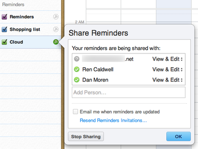 Ecco come condividere i Promemoria su iCloud di altri utenti