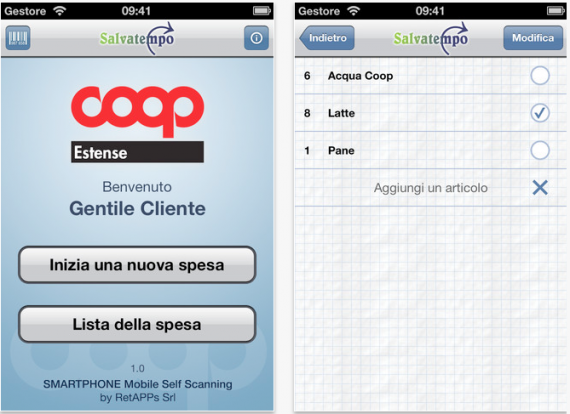 Salvatempo, l’app gratuita per fare la spesa da Coop Estense