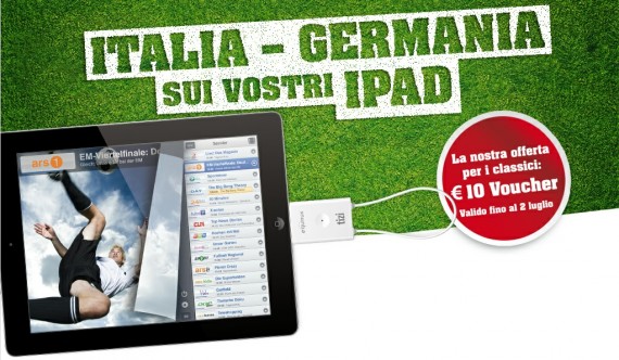 Italia – Germania su iPad grazie al “tizi go”, la tv digitale per gli iDevices